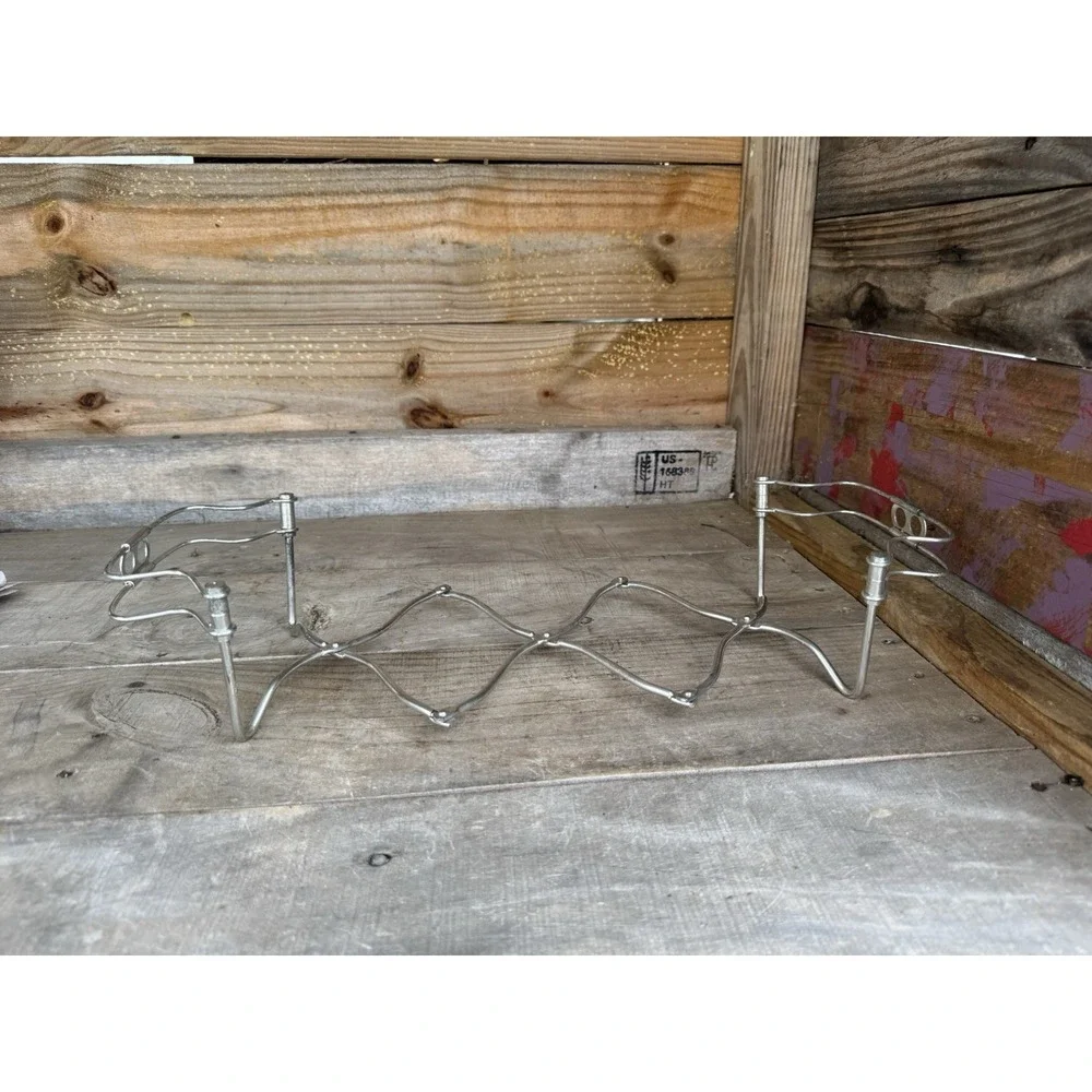 Vintage ROSTI Expandable Chrome Trivet Casserole Dish Holder - expands 8